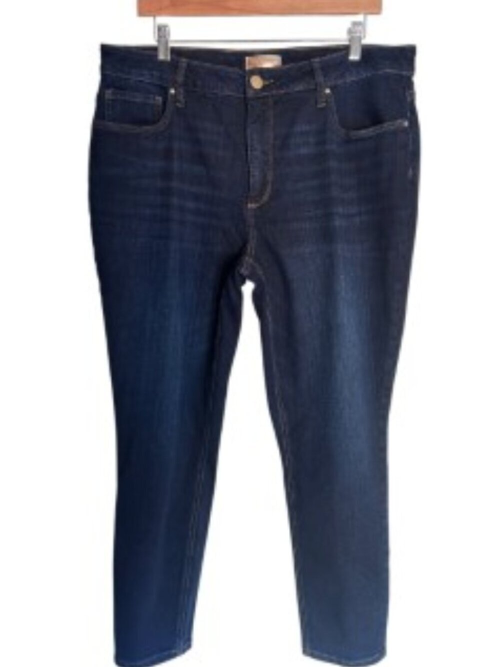 Kut from the Kloth Naomi Fab Ab Girlfriend Ankle Straight Leg Jeans 14W